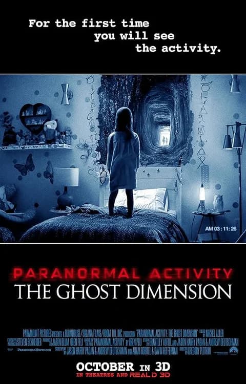 Paranormal Activity: The Ghost Dimension film posteri
